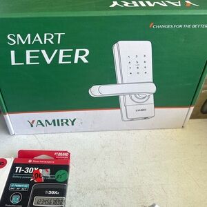 Smart Lever Electronic Door Lock in Green